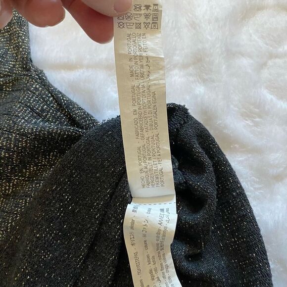 Zara Perfect Basics Looks Lightweight Knit Sweater Sparkly Brown Fall - Picture 4 of 10